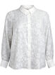 Shirt met ton sur ton patroon, Vanille, Packshot image number 0