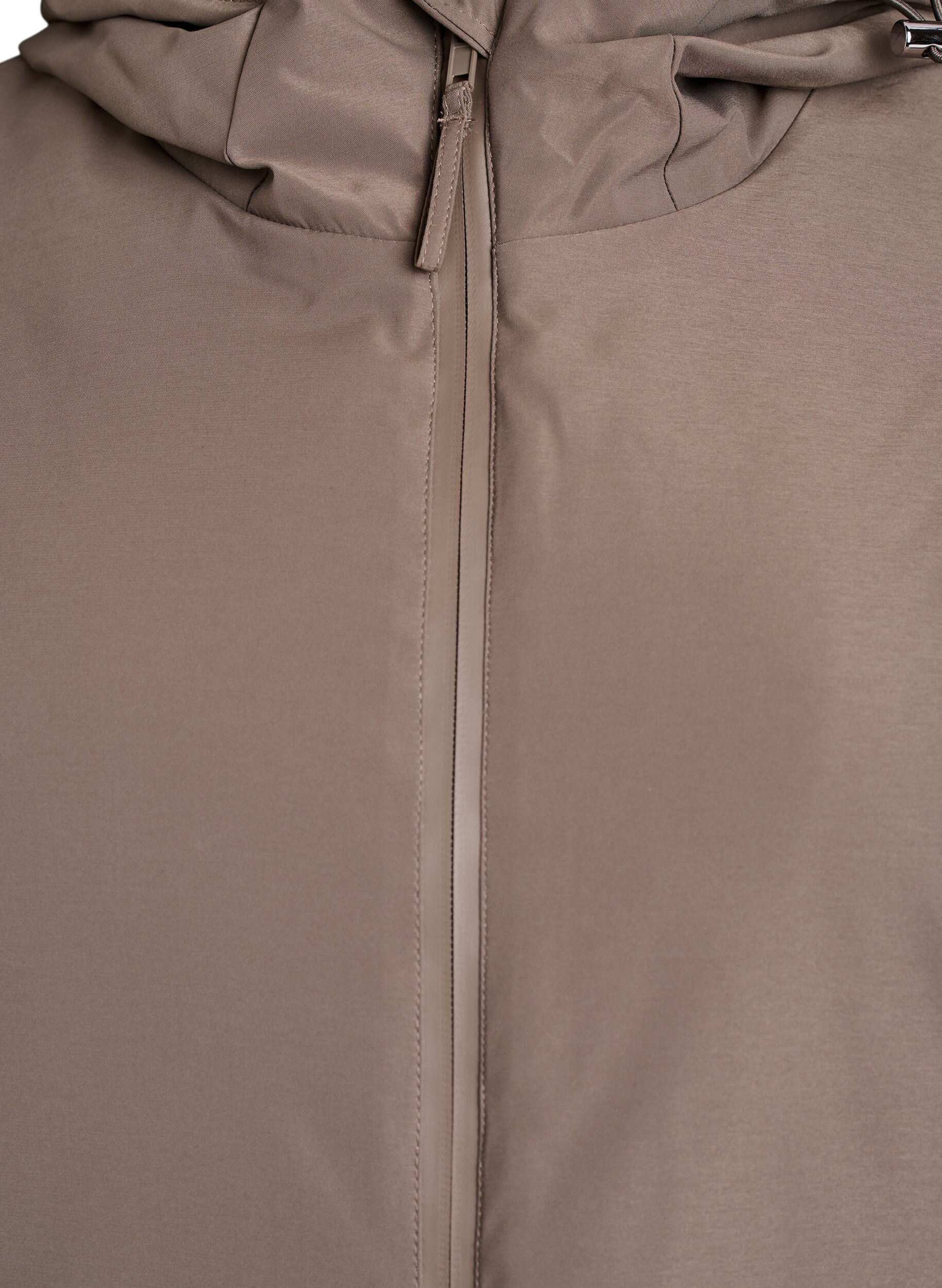 ZizziWinterjas met verstelbare taille, Bruin, Packshot image number 2