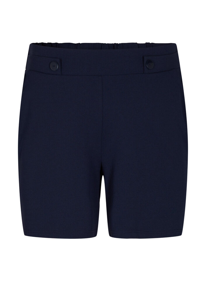Korte broek met zakken en losse pasvorm, Blauw, Packshot image number 0