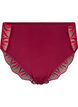 Tai slip met borduursel en normale taille, Rood, Packshot image number 0