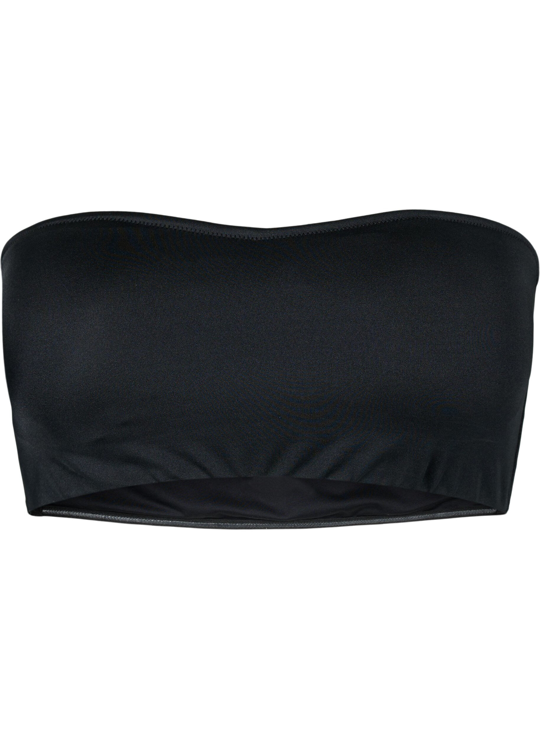 Effen bandeau bikini top