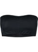 Effen bandeau bikini top, Zwart, Packshot image number 0