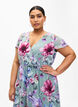 Bloemige maxi-jurk met schouderdetail, Chinois Green AOP, Model image number 2