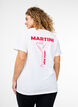 T-shirt met printdetail, Wit, Model image number 0