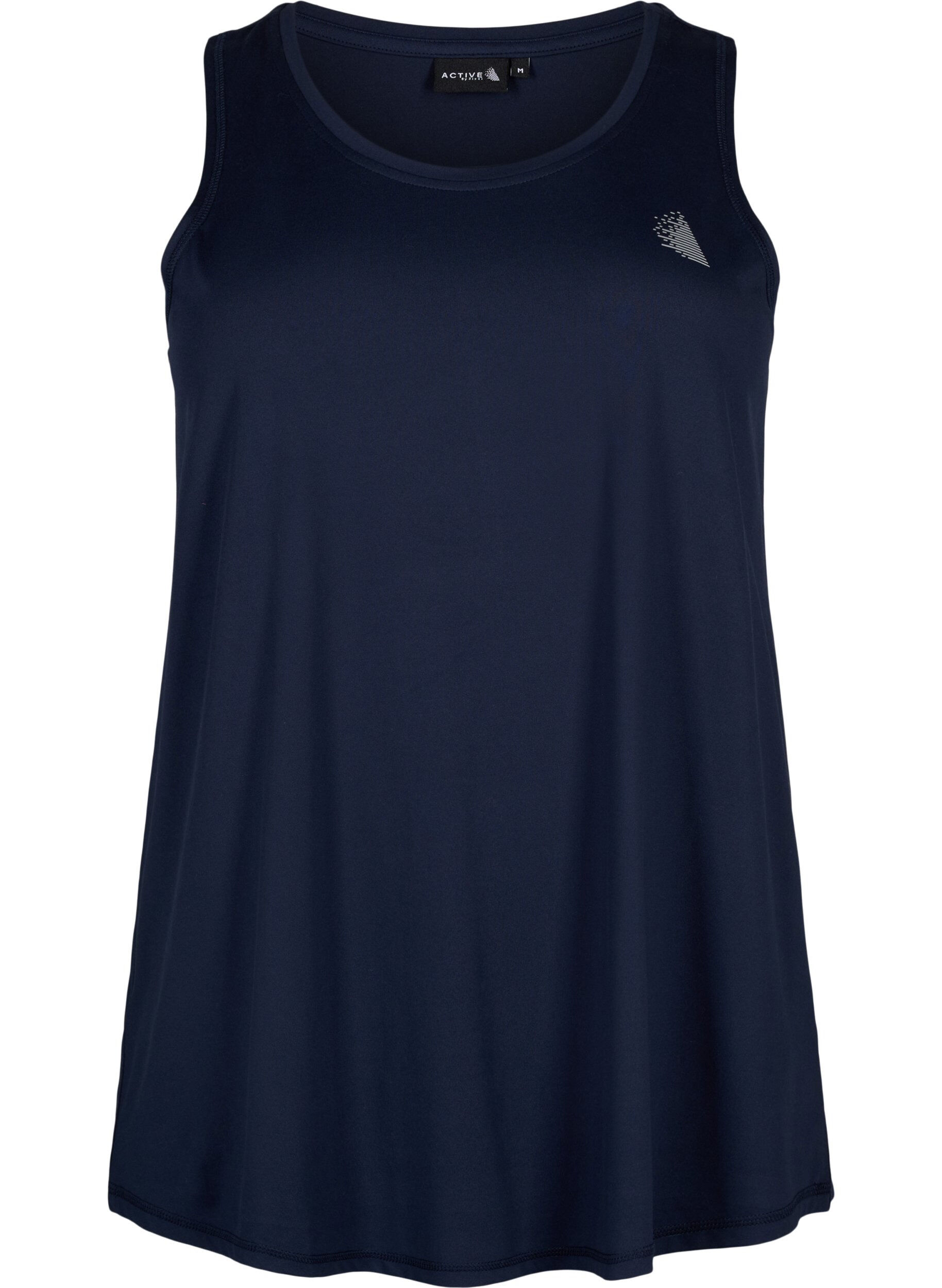 Trainingstop met ronde halslijn