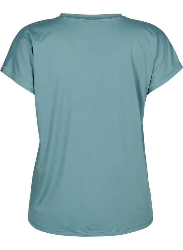 Losvallend sport T-shirt met V-hals, North Atlantic, Packshot