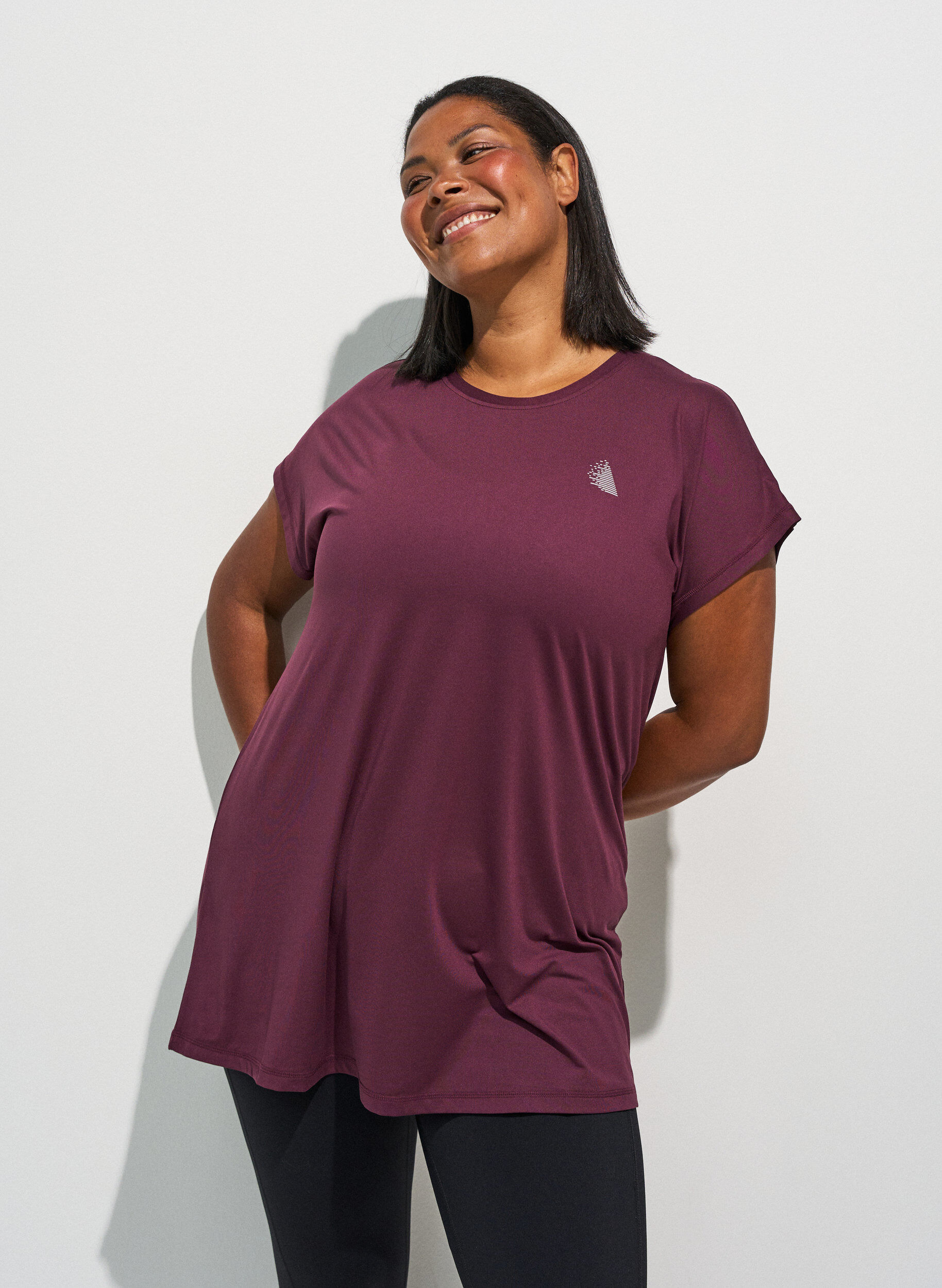 ZizziLang workout T-shirt, Rood, Model image number 0