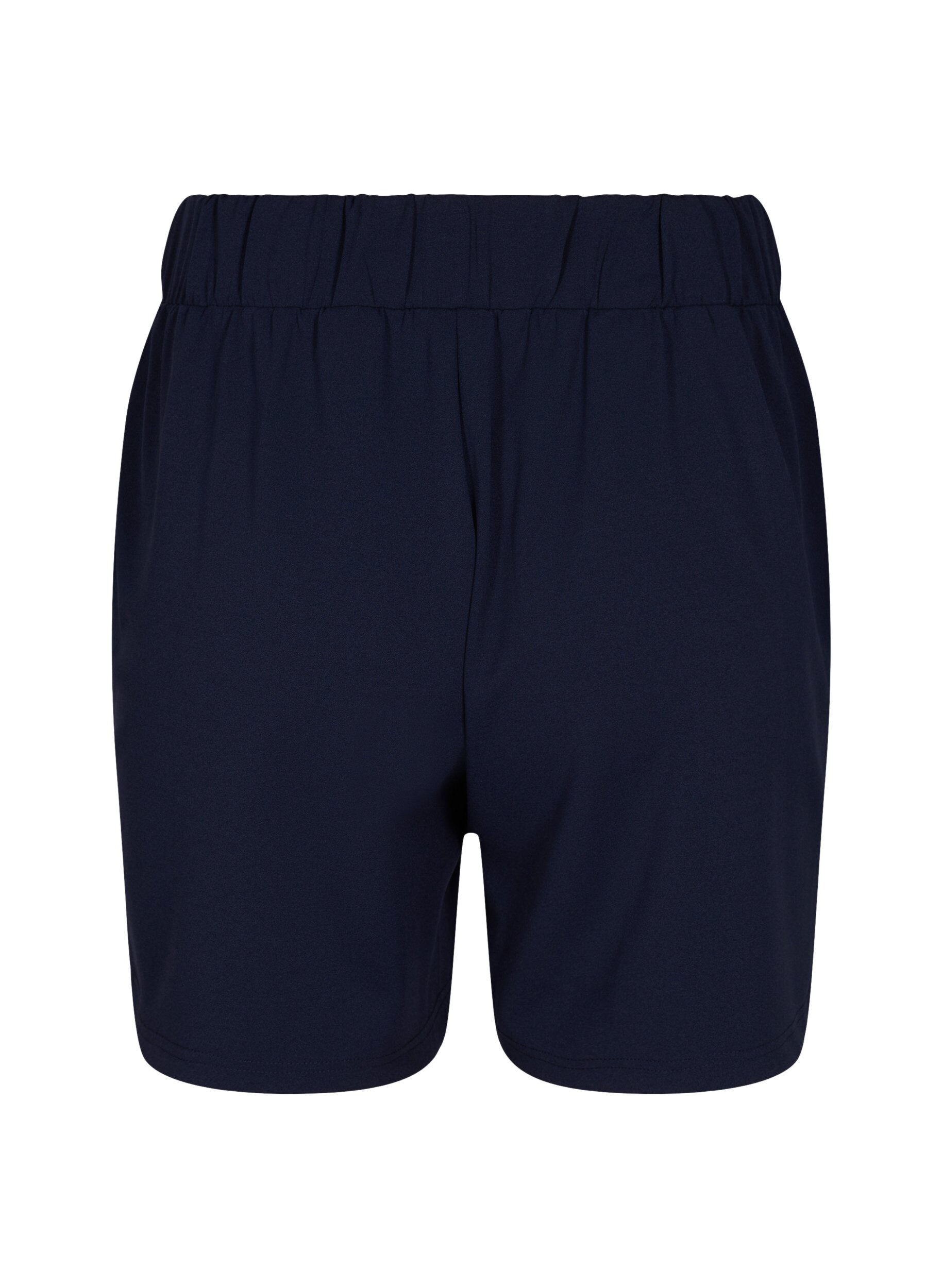 Zizzi Short avec poches et coupe ample, Bleu, Packshot image number 1