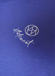 T-shirt van biologisch katoen met klein frontmotief, Blauw, Packshot image number 2