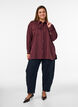 Gestreept overhemd met borstzakken, Rood, Model image number 1