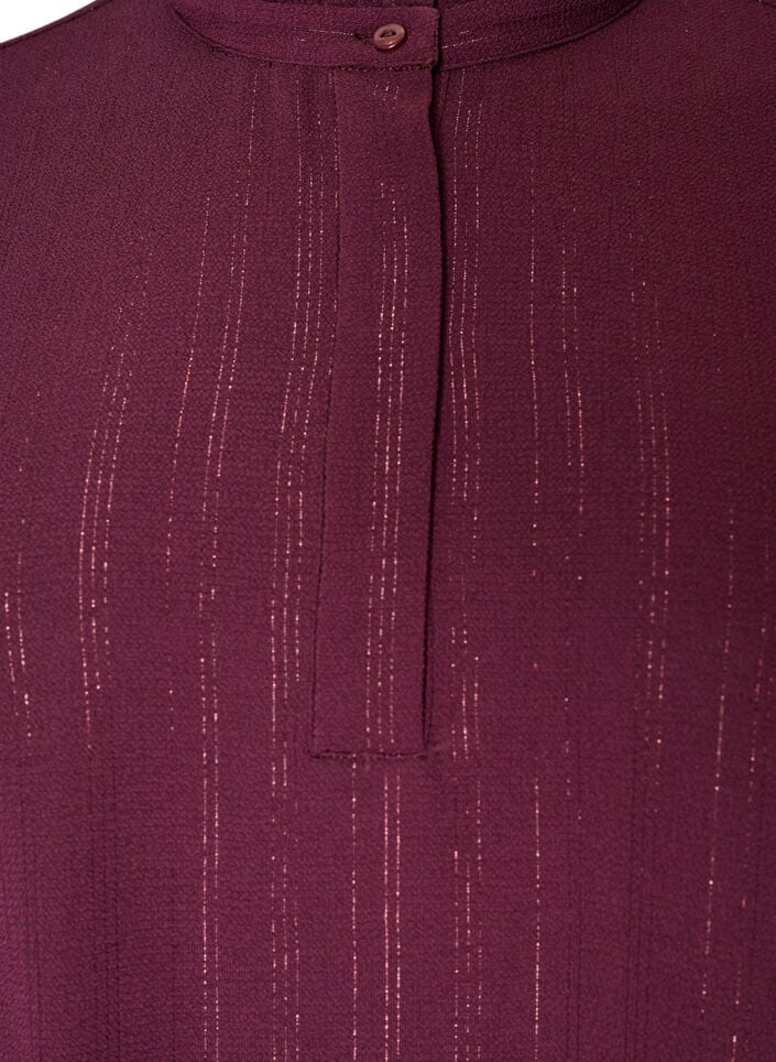 Kort jurkje met ruches en glitter, Rood, Packshot image number 2
