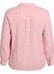 Blouse van katoen mousseline met lange mouwen en geborduurde motieven, Roze, Packshot image number 1