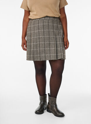 ZizziGeruite rok, Dark Grey Check, Model image number 3