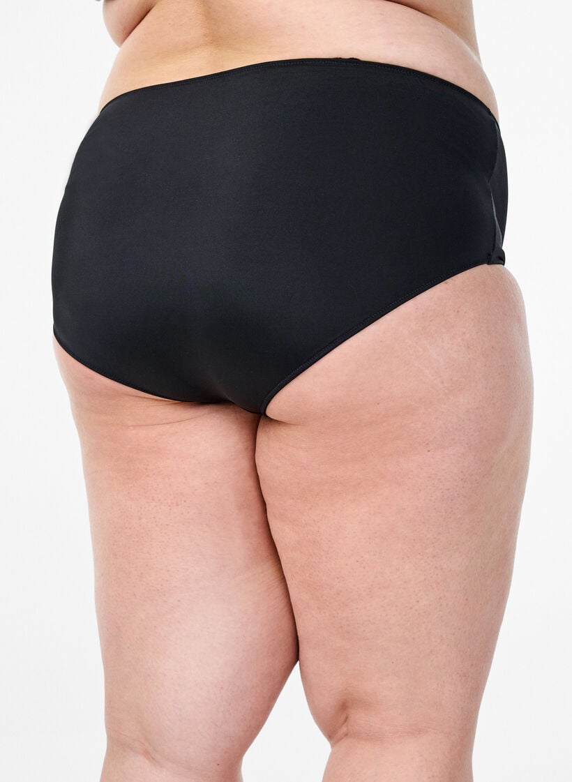 Microfiber slip met binnenzakje, Zwart, Model image number 1