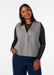 V-hals gilet met knopen, Grijs, Model image number 0