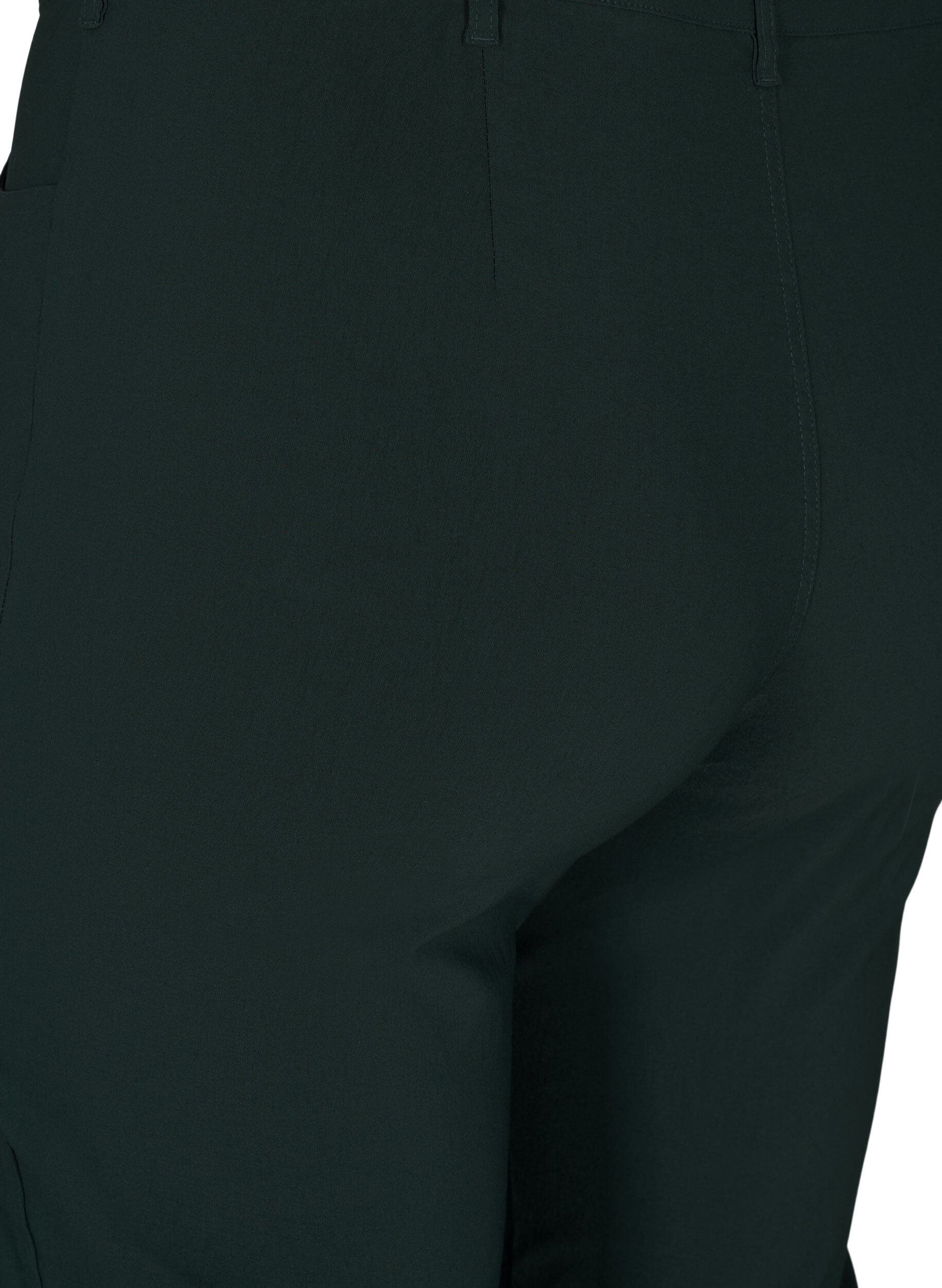 ZizziKlassieke broek van viscosemix, Groen, Packshot image number 3