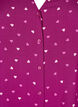 Viscose nachtblouse met hartjesprint, Rood, Packshot image number 2