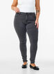 super slim fit Amy jeans met hoge taille, Grijs, Model image number 2