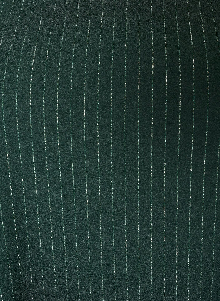 Korte A-lijnjurk met glitterstrepen, Groen, Packshot image number 2