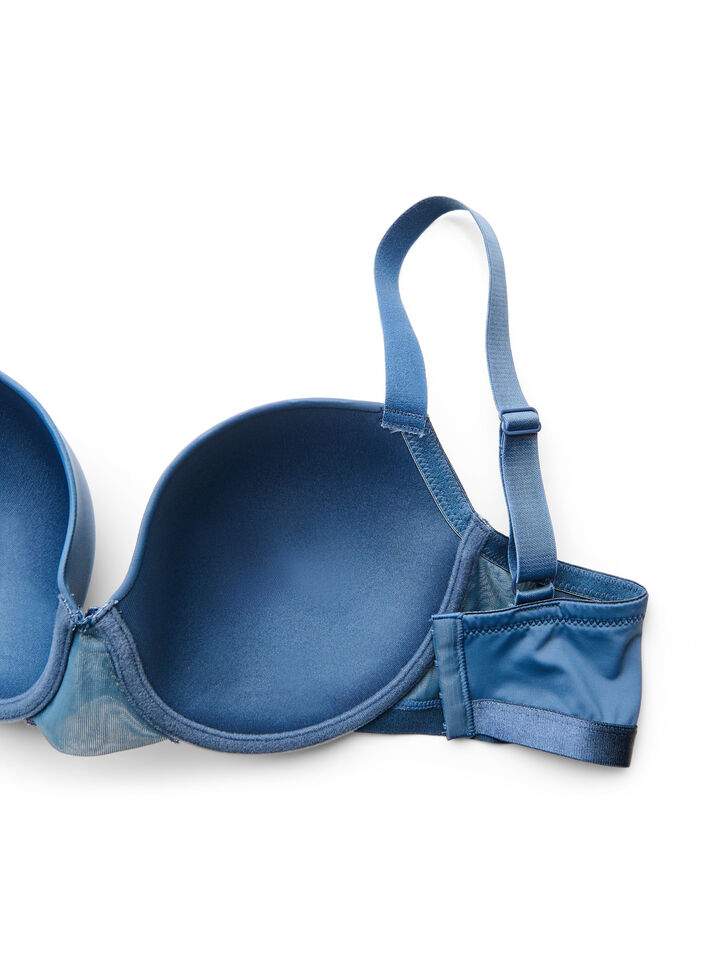Soutien-gorge moul&eacute; avec r&eacute;sille, Bleu, Packshot image number 3