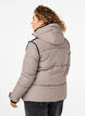 Korte puffer jas met contrastdetails, Beige, Model image number 2