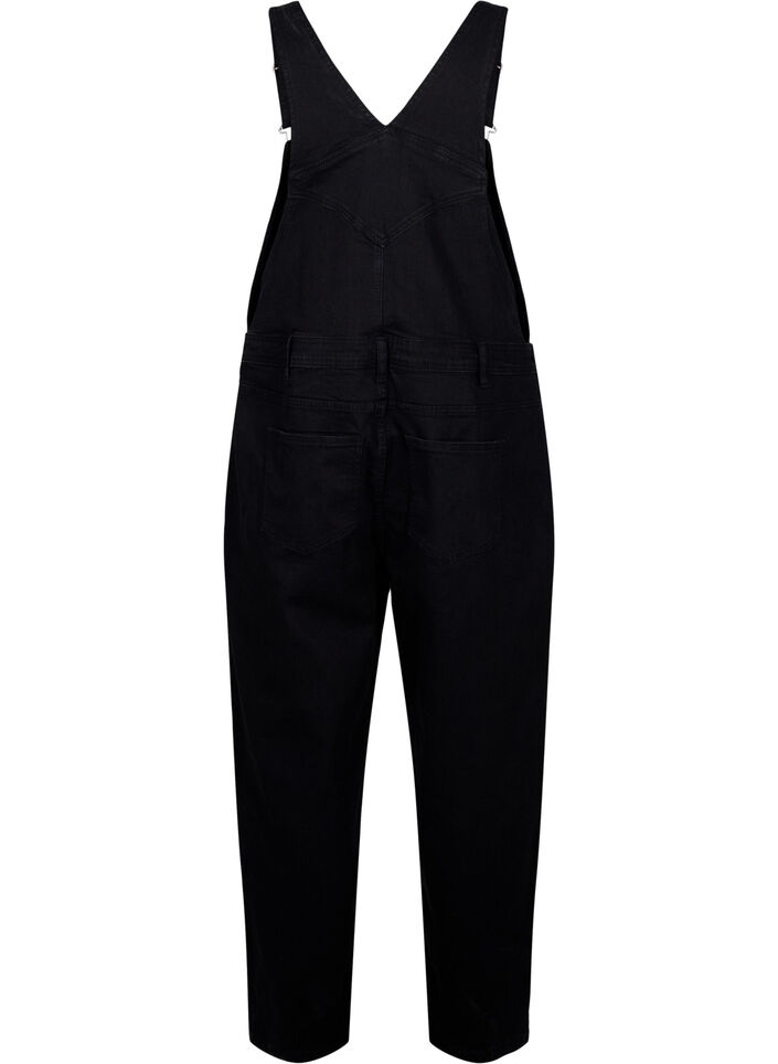 Denim overalls, Black, Packshot