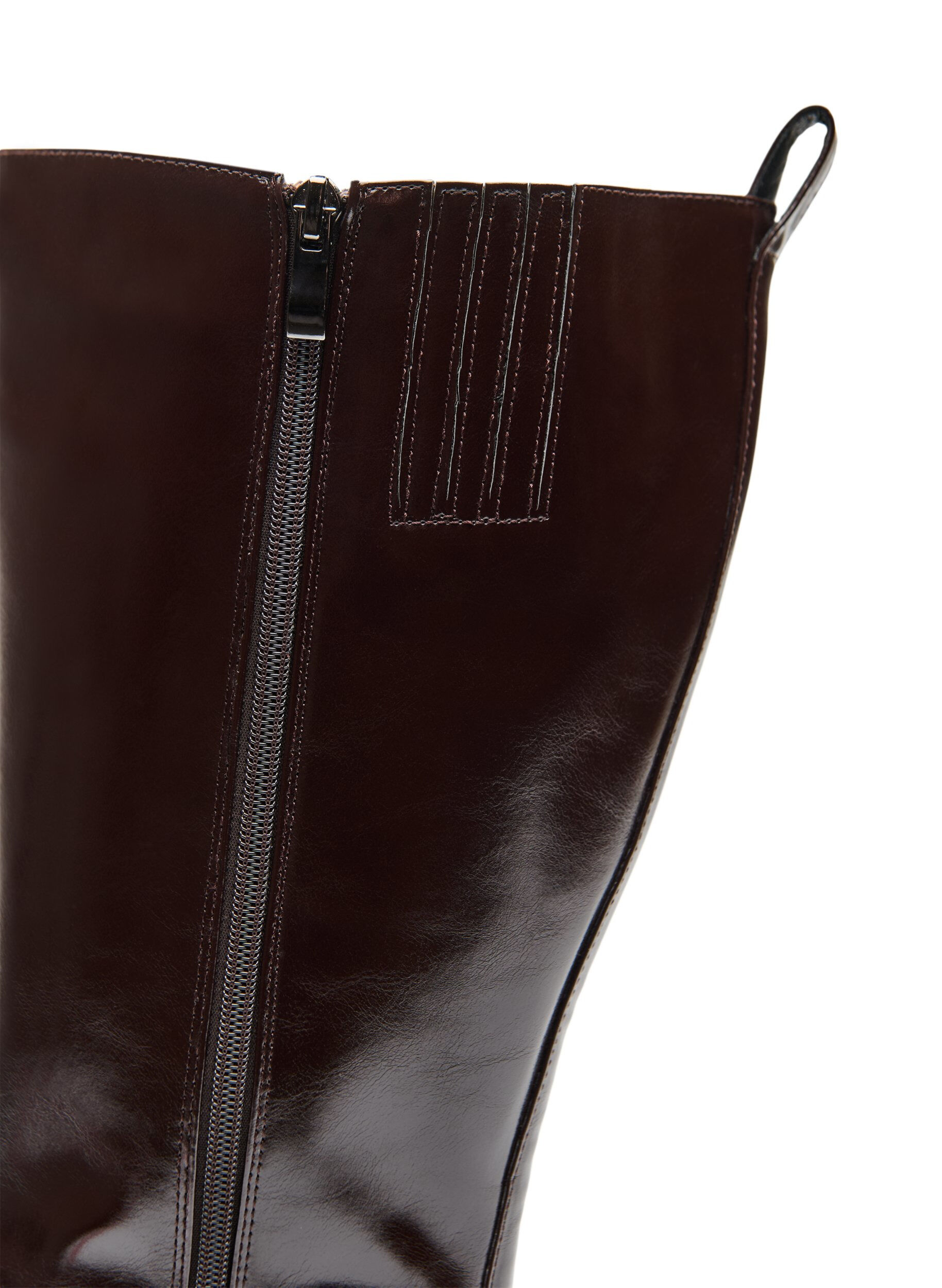 ZizziHoge laars met een licht gebarsten uitstraling, Bruin, Packshot image number 3
