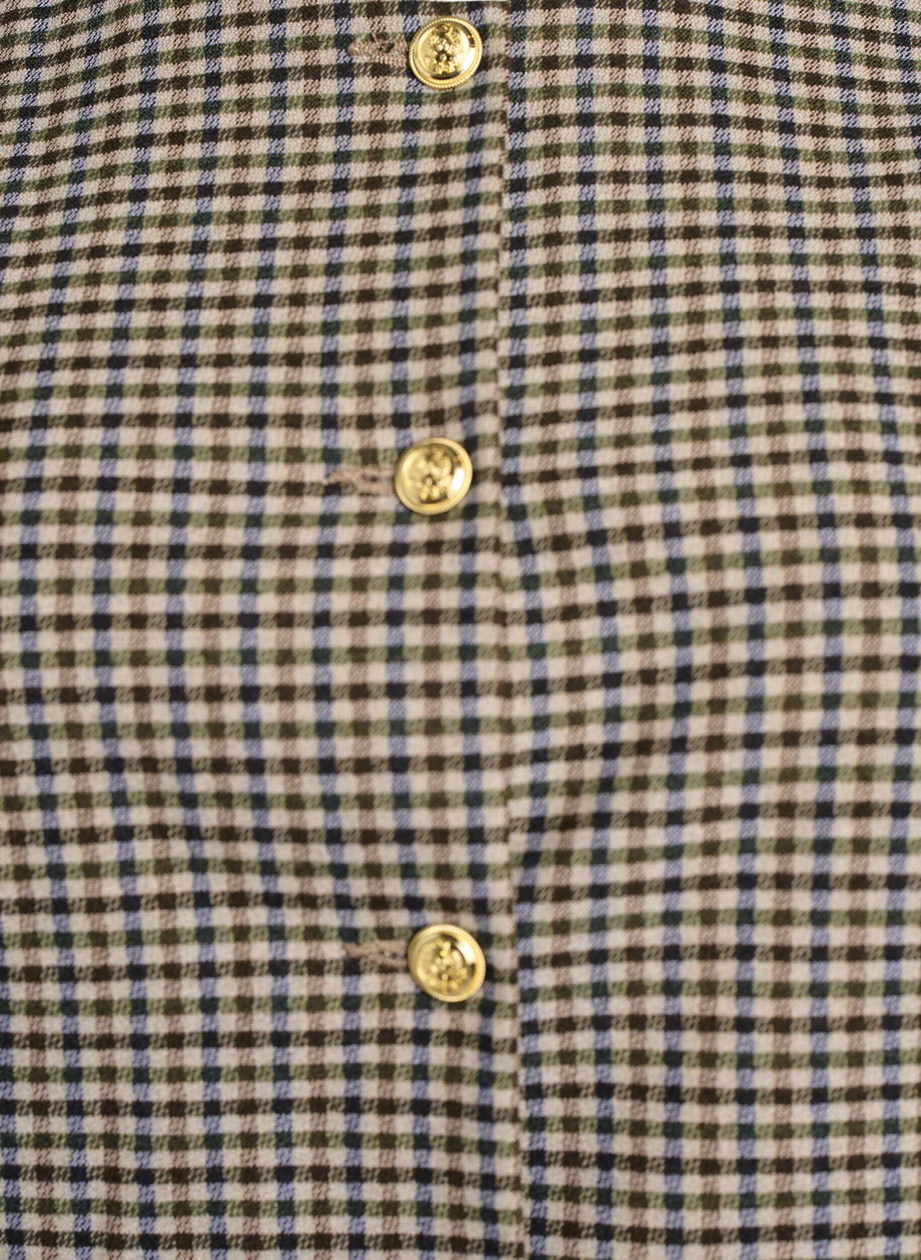 ZizziKorte jas met goudkleurige knopen, Bruin, Packshot image number 2