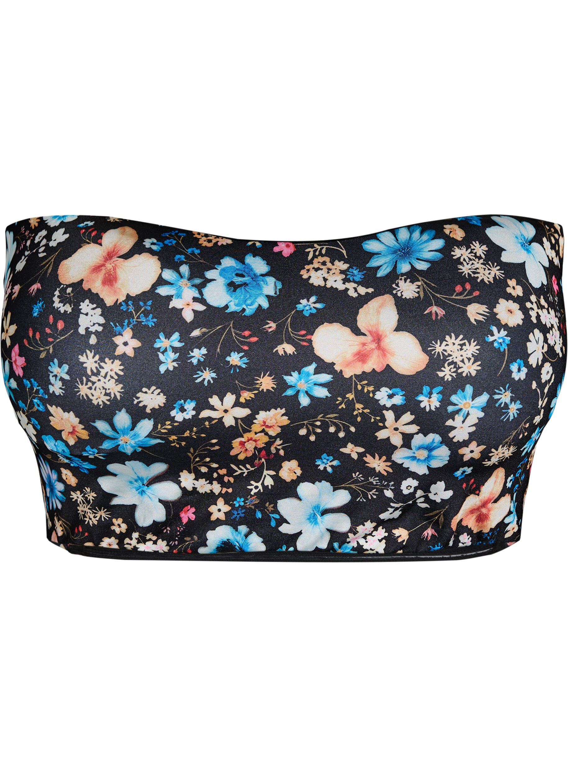 Bloemen bandeau bikinitop
