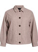 Korte shirtjas met franjes, Beige, Packshot image number 0