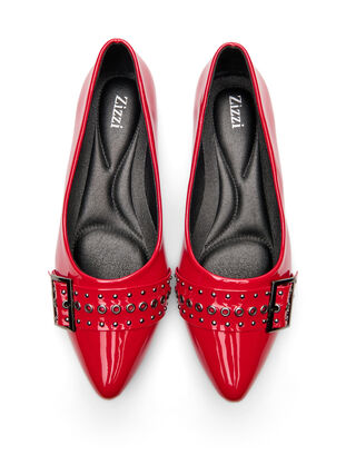 ZizziWide fit - Ballerina met bandje en studs, Adrenaline Rush, Packshot image number 2