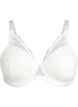 Gewatteerde kanten beha met beugel, Wit, Packshot image number 0