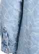 Denim jurk met hartjespatroon, Blauw, Packshot image number 3