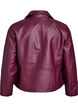 Imitatieleer bikerjack, Donker Bordeaux, Packshot image number 1