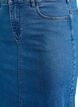 Halflange denimrok met een voorsplit, Blauw, Packshot image number 2