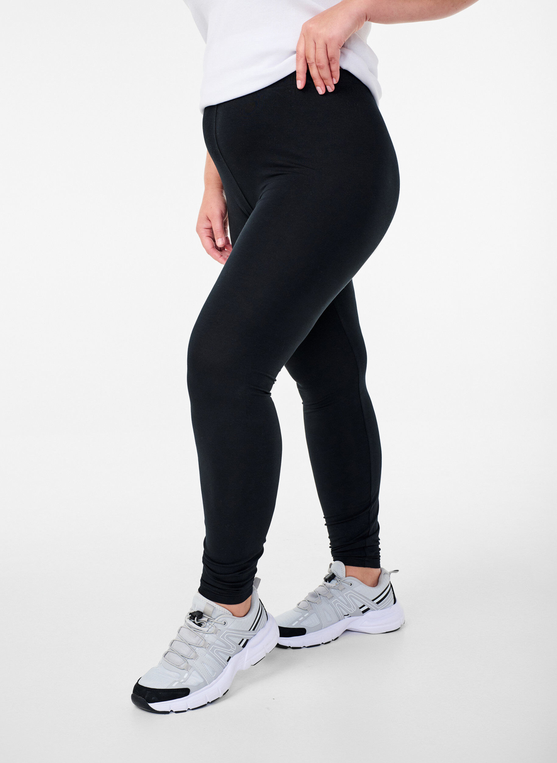 Legging Basic long, Noir, Model