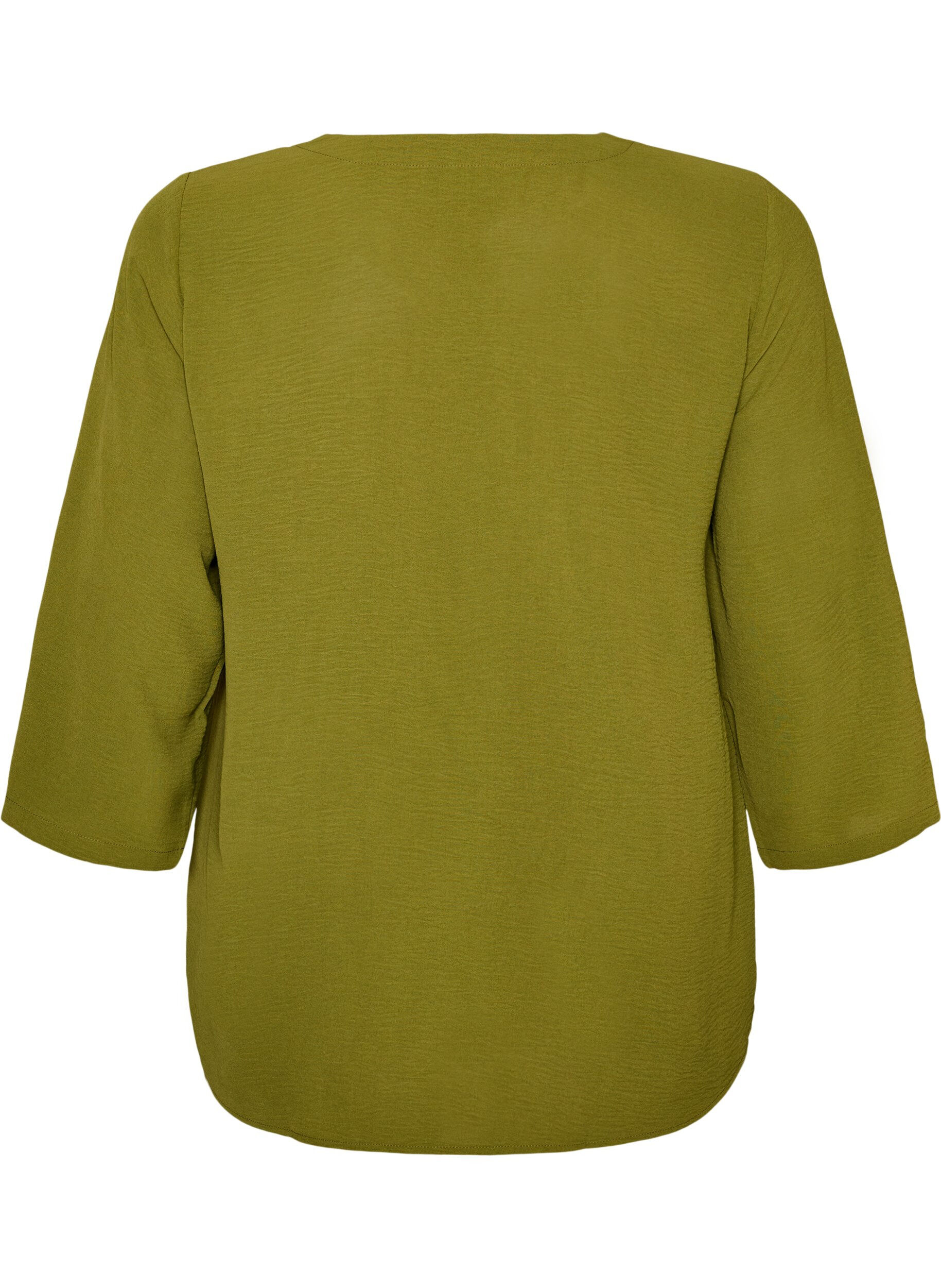 ZizziBlouse met 3/4 mouwen, Groen, Packshot image number 1