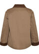 Licht gewatteerde jas met een corduroy kraag, Bruin, Packshot image number 1
