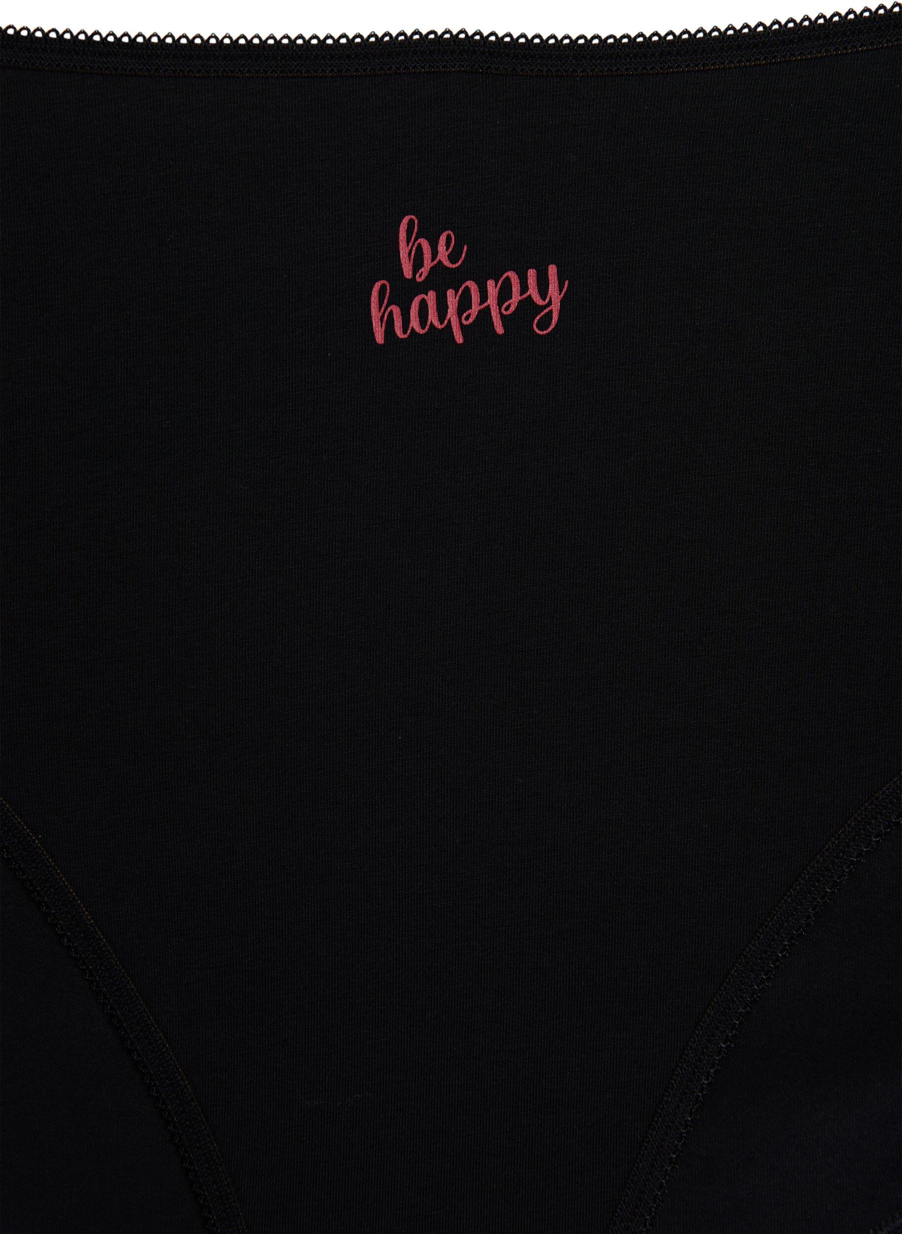 Zizzi7-pack panties met normale taille, Rood, Packshot image number 3