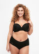 Set van 3 hipster slips met kanten rand, Zwart, Model image number 0