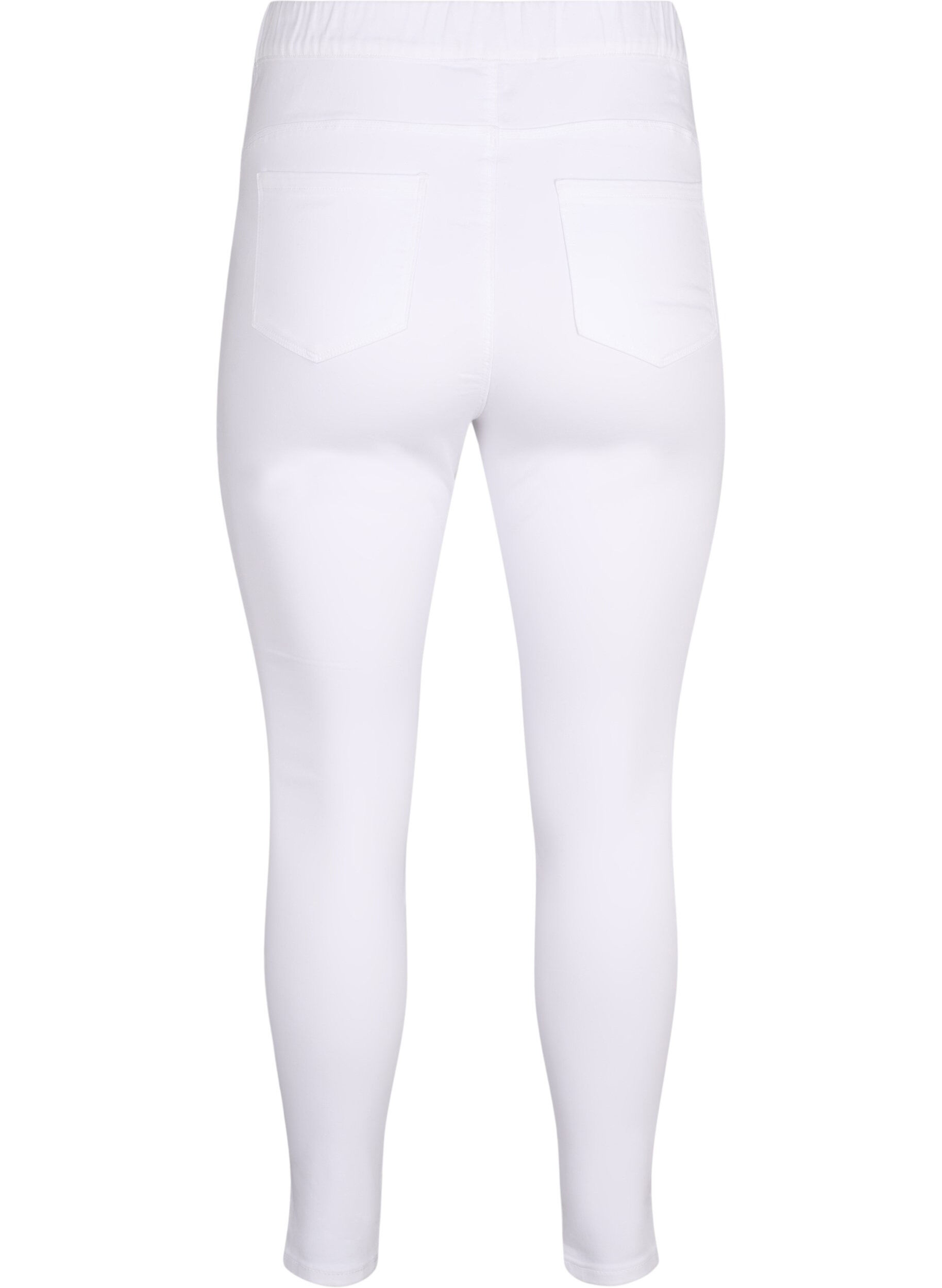 ZizziJeggings met hoge taille, Wit, Packshot image number 1