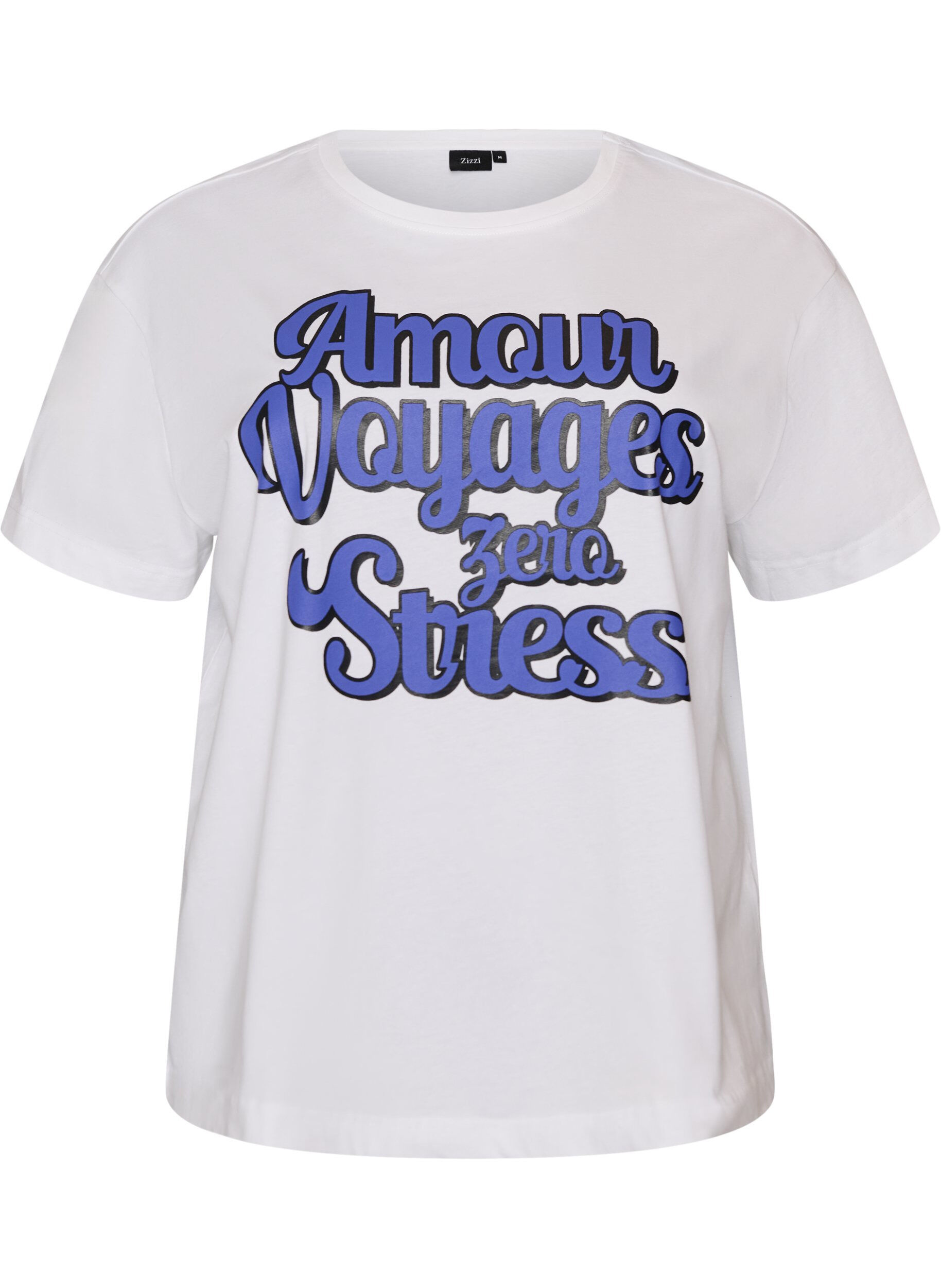 100% katoenen T-shirt met korte mouwen en print