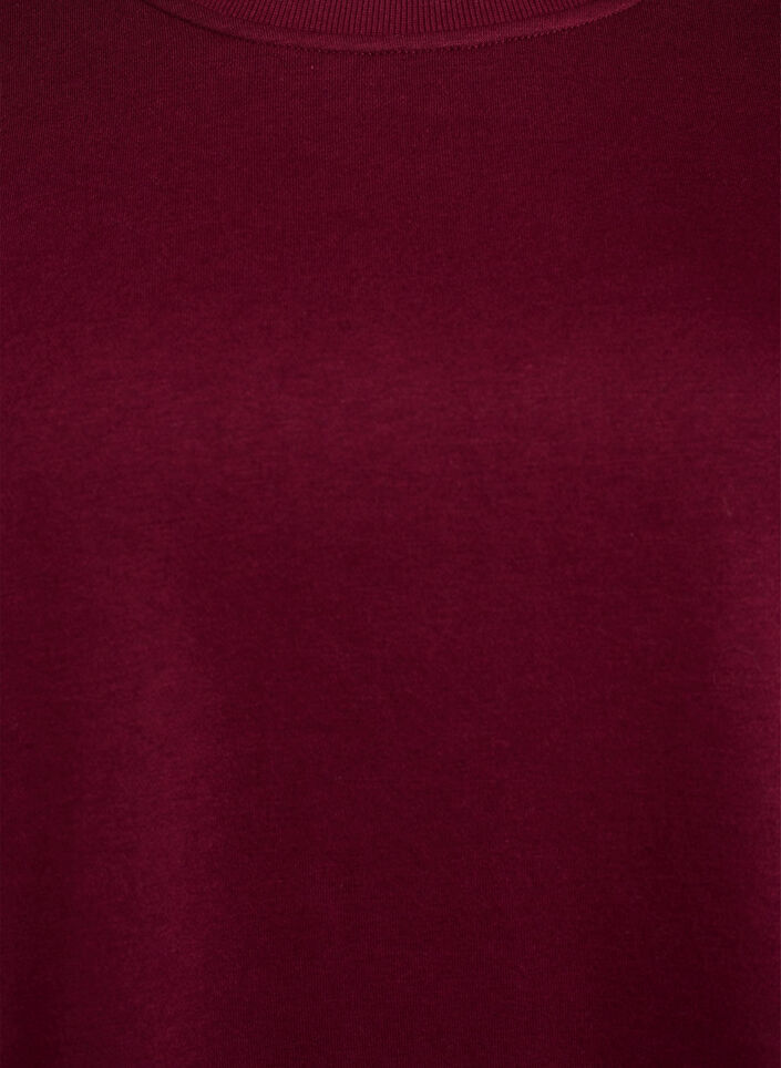 Sweatshirt met franjes, Donker Bordeaux, Packshot image number 2
