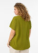 Top met korte mouwen en ronde hals, Groen, Model image number 2