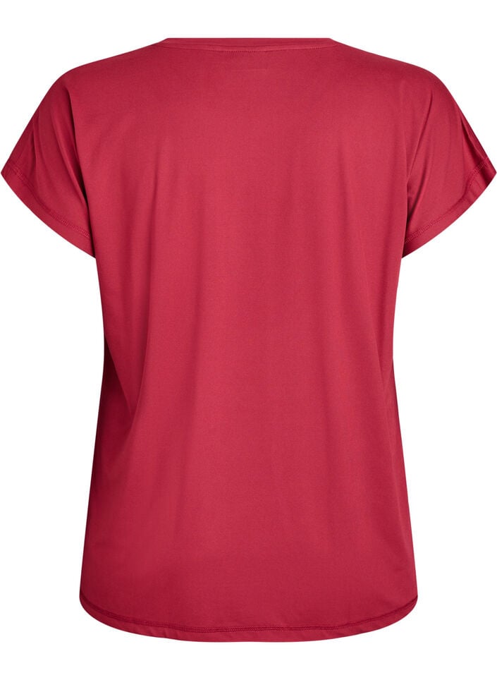 Effen gekleurd trainingsshirt, Rood, Packshot image number 1