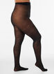 Panties met bloemenpatroon 30 denier, Zwart, Model image number 0