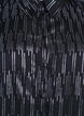 Shirt met glinsterend patroon, Zwart, Packshot image number 2