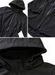Softshell jas met capuchon, Zwart, Packshot image number 4