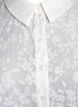 Shirt met ton sur ton patroon, Vanille, Packshot image number 2
