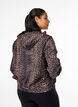 Sportjas met luipaard print en capuchon, Bruin, Model image number 2